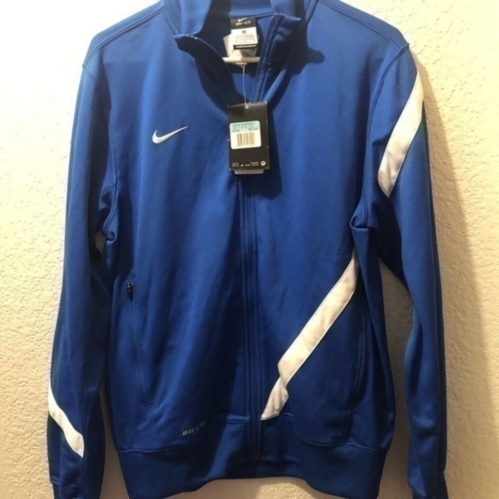 Nike men’s royal blue medium dri-fit sports jacket brand new with tags - Picture 4 of 9